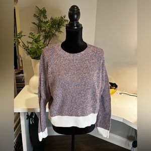 Rag & Bone Pink and Blue Mercerized Cotton sweater